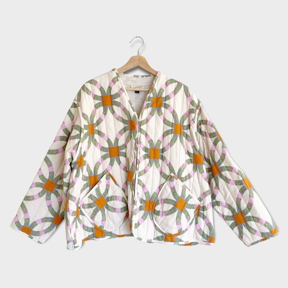 Universal Threads Quilt Print Blanket Jacket